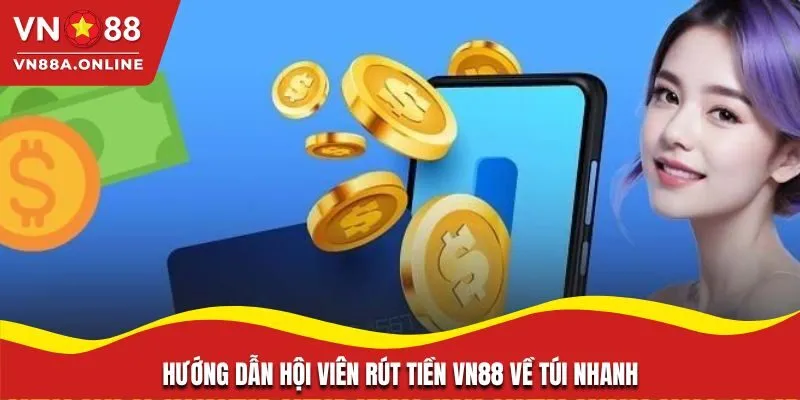 Hướng dẫn hội viên rút tiền VN88 về túi nhanh